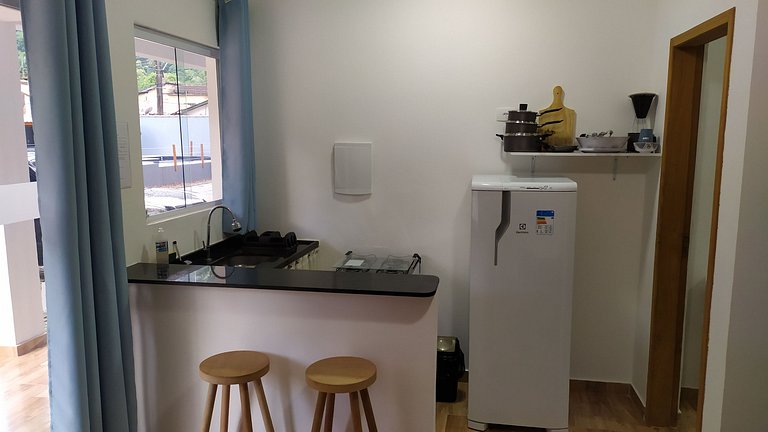 Maresias Flat's Unid. II - Flat Single Térreo com ar condici