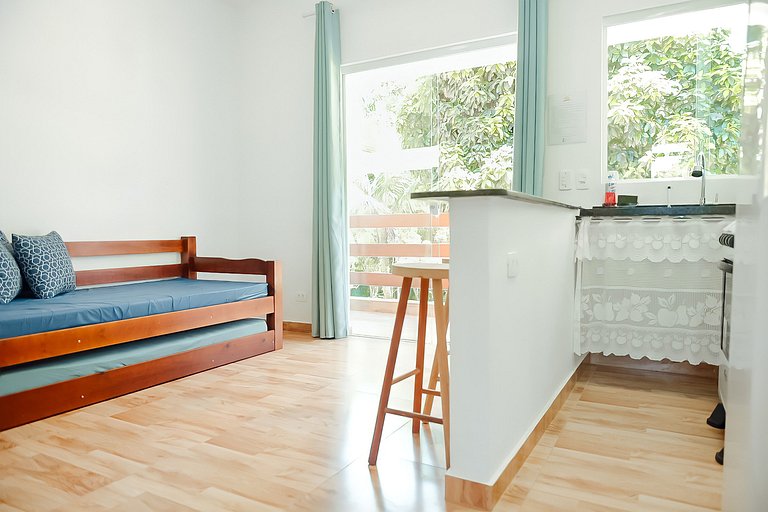 Maresias Flat's Unid. II - Flat Superior com ar condicionado