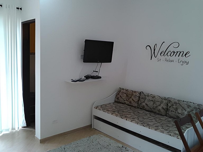 Maresias Flats Unidade I - Flat com ar condicionado