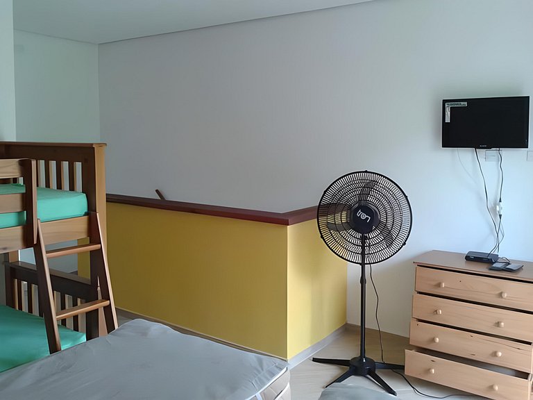 Maresias Flats Unidade I - Flat com ar condicionado