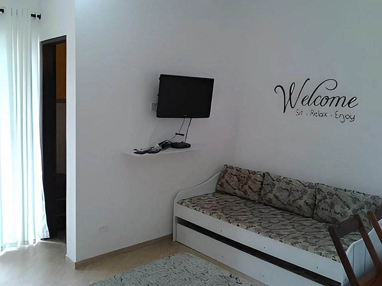 Maresias Flats Unidade I - Flat com ar condicionado