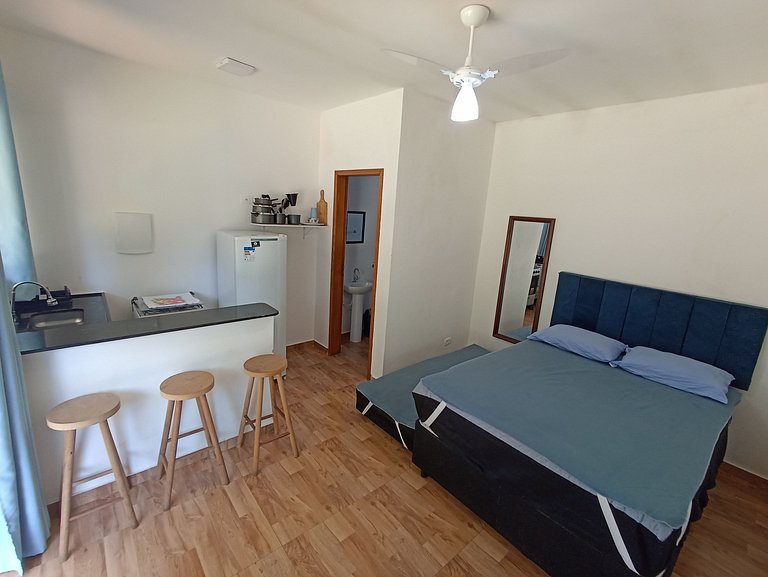 Maresias Flat's Unid. II - Flat Single Térreo com ar condici