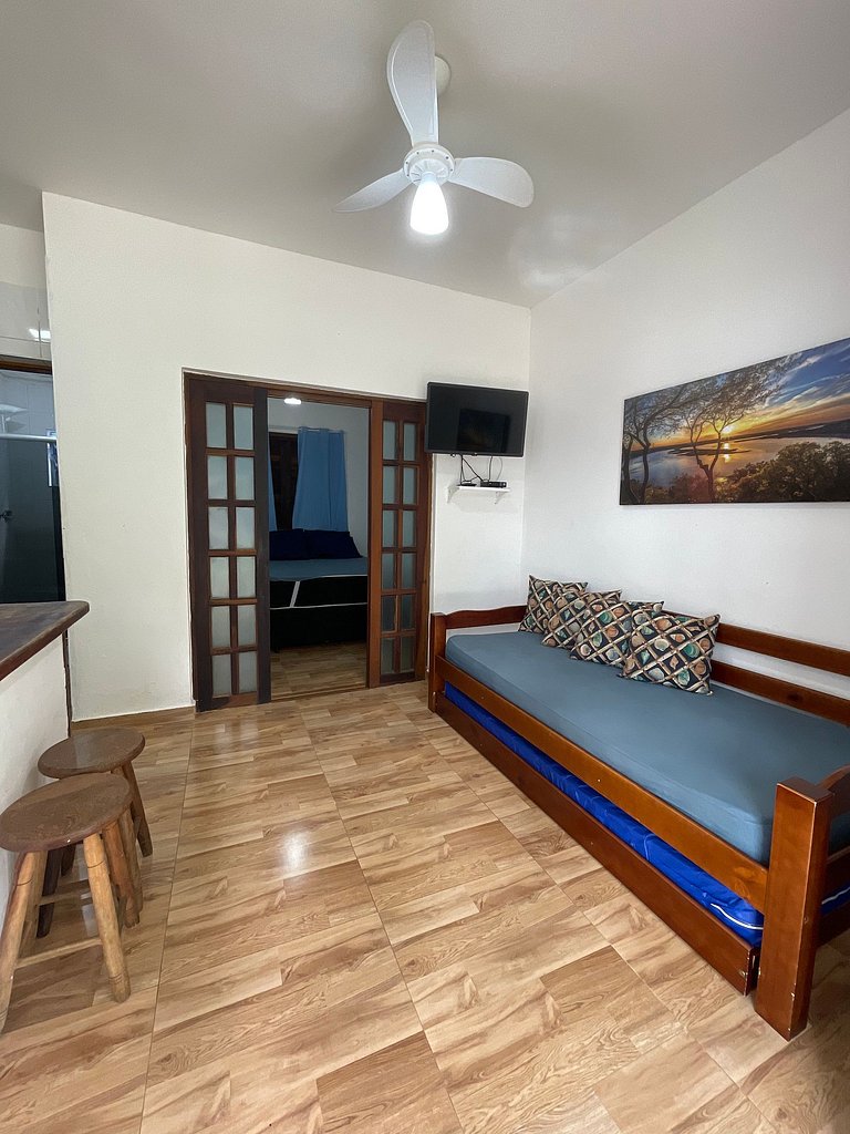 Maresias Flat's Unid. II - Flat Térreo com ar condicionado