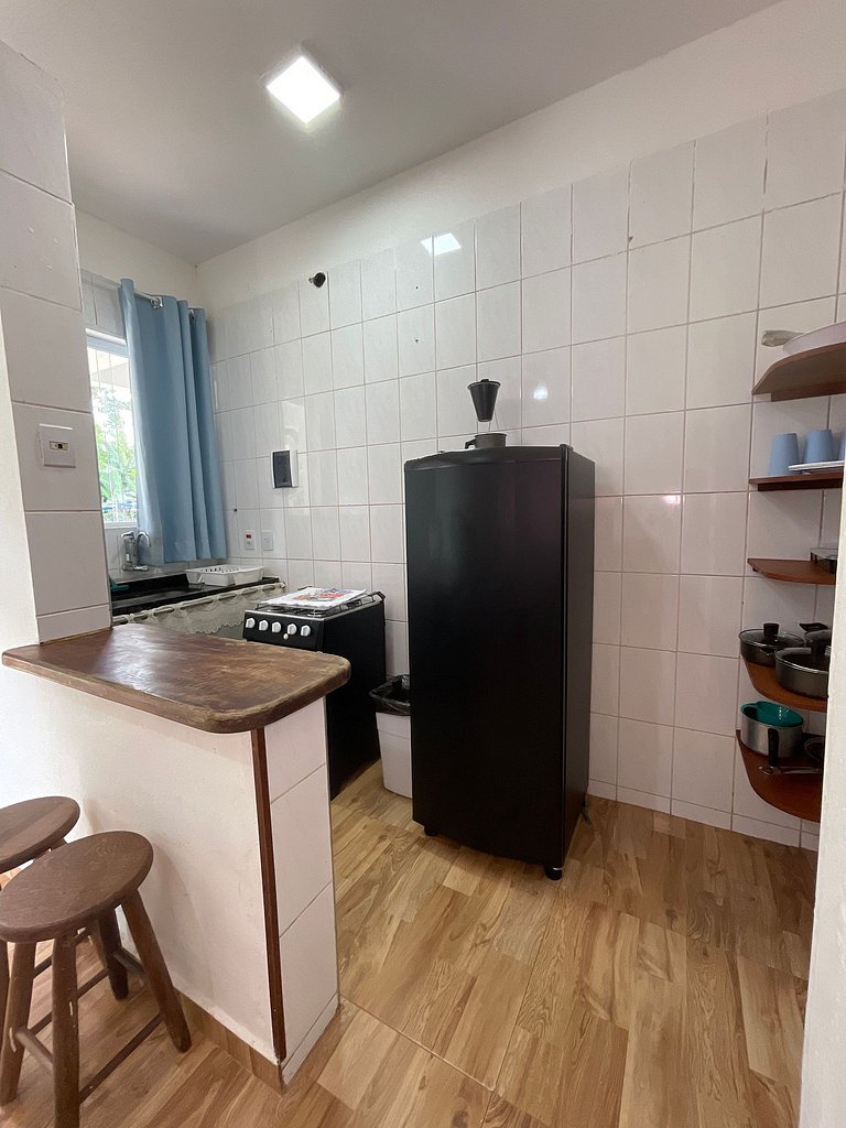 Maresias Flat's Unid. II - Flat Térreo com ar condicionado