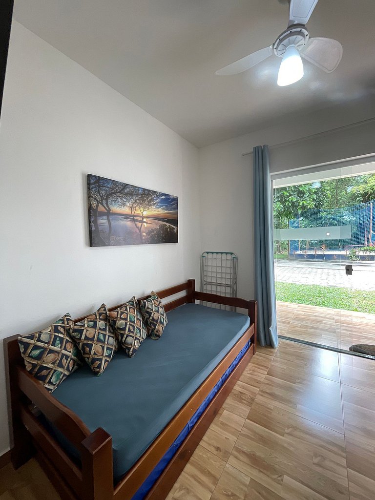 Maresias Flat's Unid. II - Flat Térreo com ar condicionado